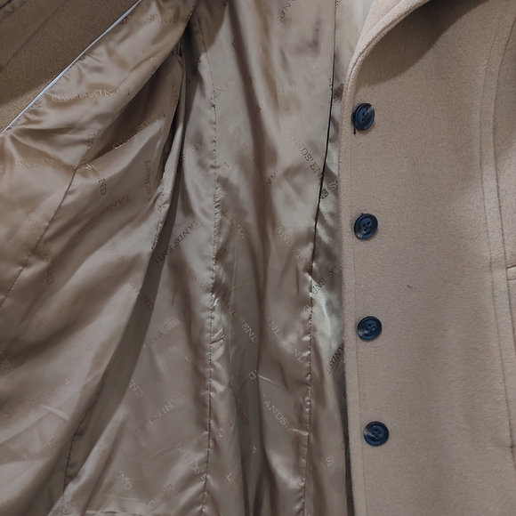 Land's End Tan Pea Coat for Women - Picture 3 of 10